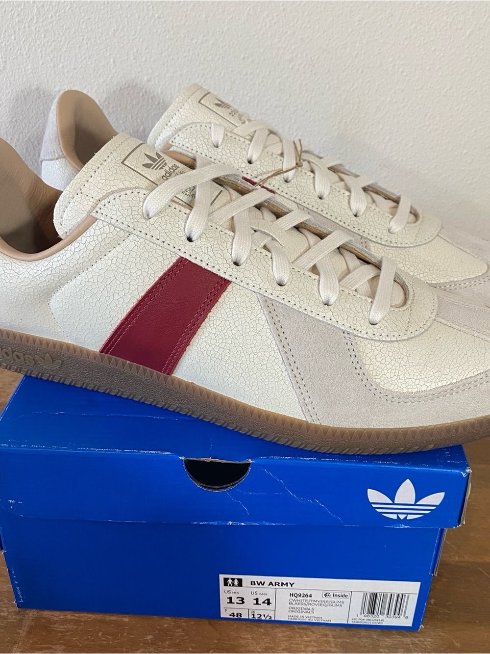 Adidas BW Army White Team Victory Red HQ9264 - Size 13